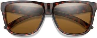 Smith Lowdown XL 2 60mm ChromaPop Polarized Square Sunglasses in Tortoise /Chromapop Brown at Nordstrom