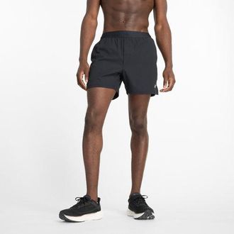 New Balance Uomo AC Lined Short 5 in Nero, Politessuto, Taglia 2XL