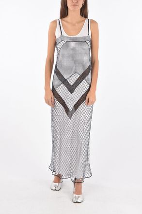 Maison Margiela MM1 Maxi Mesh Dress with Inner Slip Maison Margiela