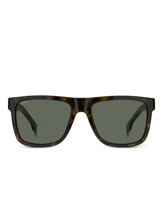 BOSS havana square-frame sunglasses - Brown