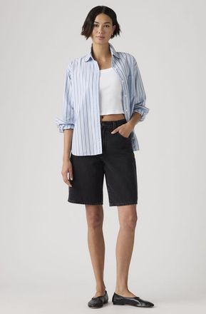 Levi's Jorts Dad holgados - Mujer - 24 - Negro / Open Mind Fp