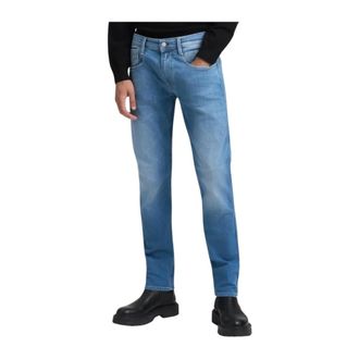 Replay Slim-fit Jeans, male, Blue, Size: W32 Anbass Slim-fit Jeans