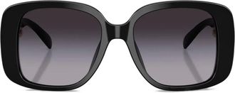 Tory Burch gradient square-frame sunglasses - women - Acetate - 53 - Black