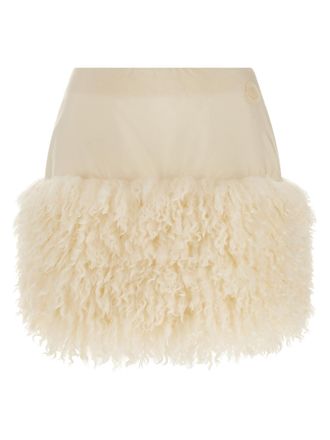 Moncler White Polyamide Long Womens Skirt