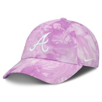 Nike Atlanta Braves Club Nike Mens MLB Adjustable Hat in Pink | NB0110AAW-P5U