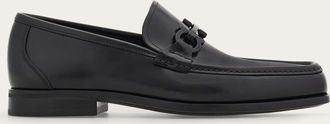 Ferragamo Men Loafer with Gancini buckle Black Size 10.5