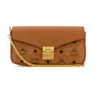 MCM Mcm, Tassen, Dames, Bruin, ONE Size, Leer, Mini Tracy Crossbody