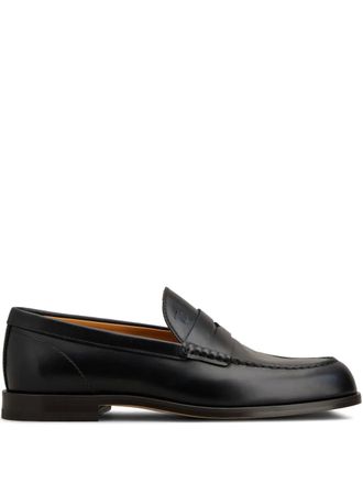 Tod's leather loafers - men - CALFSKIN/Calf Leather/Calf Leather/Rubber - 10.5 - Black
