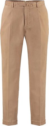 THE (ALPHABET) Pantaloni con pieghe e tasche a filetto - Marrone