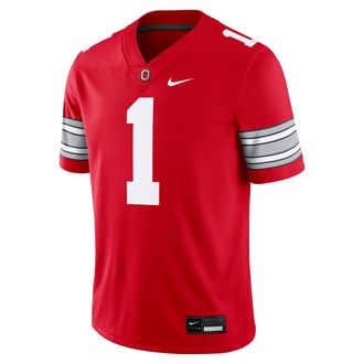 Nike Ohio State Nike Mens Dri-FIT College Game Jersey in Red | NC2F0IYXOH-MVV