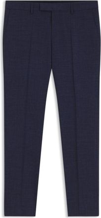 BOSS Slim-fit pants in melange stretch fabric