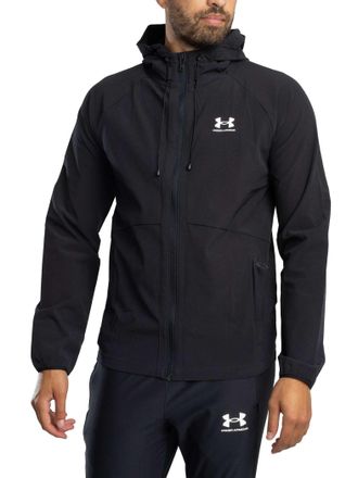 Under Armour Mens Strtch Windbrkr Black/white XXL
