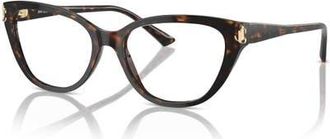 Jimmy Choo London 54mm Cat Eye optical glasses in Tortoise at Nordstrom
