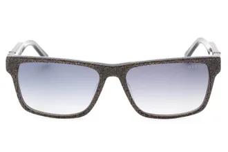 Guess GU00074 Rectangular Gradient Lens Sunglasses - Blue