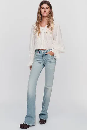 Re/Done 70s High-Rise Bootcut Jeans