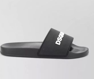 Dsquared2 logo rubber slides