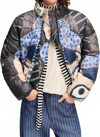 Munthe Juba Puffer Jacket In Abstract