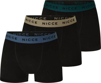 Nicce London Maddocks boxershorts voor heren (set van 3) (Zwart)