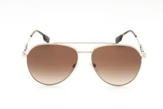 Burberry BE3128 Aviator Gold Sunglasses - Gold