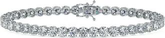 Tilla 14kt white gold diamond tennis bracelet - women - 14kt White Gold/Lab Grown Diamond - One Size