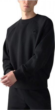 Moose Knuckles Crewneck Sweatshirt - Heren - Sweatshirts - Zwart - M - Katoen - Hoodies & sweatvesten