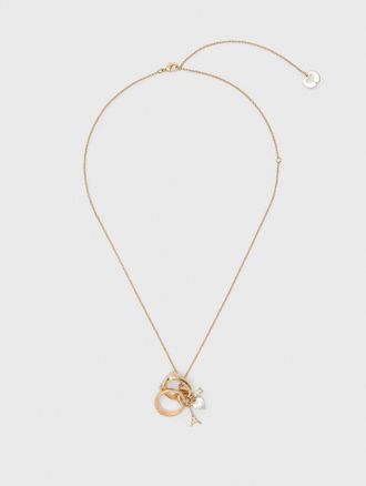 Maje Goldtone Necklace With Ring Details - Maje