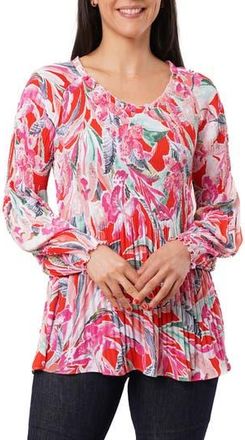 Sunny Leigh Pleated Ruffle V-Neck Top in Magdelena at Nordstrom Rack, Size X-Large