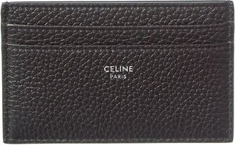 Celine Celine Logo Leather Card Case