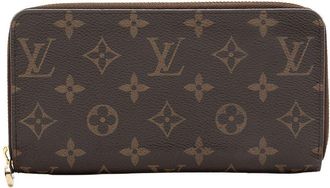 Louis Vuitton Brown Monogram Canvas Zippy Wallet (Authentic Pre-Loved)