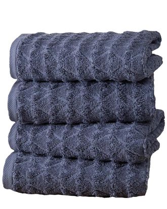 Ozan Premium Home Azure Collection 4pc Hand Towel Set