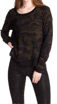 Chrldr Ava Long Sleeve - Mock Layer Long Sleeve T-Shirt In Black Camo
