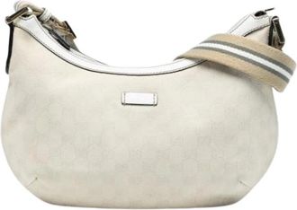 Gucci Pre-owned Shoulder Bags, female, White, Size: ONE SIZE Pre-owned Vintage Shoulder Bag