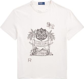 Polo Ralph Lauren graphic-print T-shirt - men - Cotton - S - White