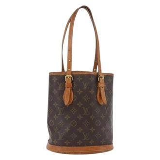 Louis Vuitton Pre-owned Bucket Bags, female, Brown, Size: ONE SIZE Pre-owned Bucket Bag
