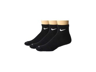 Nike Everyday Plus Cushion Ankle Socks 3-Pair Pack Low Cut Socks Shoes Black/White : SM (US 4-6 Big Kid Shoe Size - Womens Shoe 4-6)