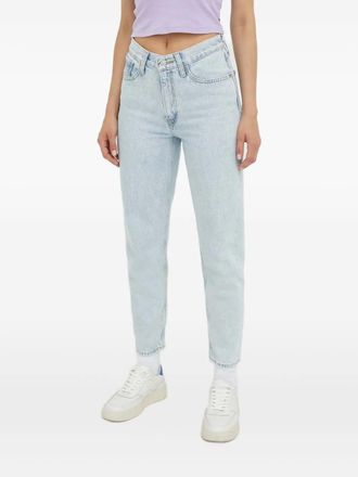 Levi's 80s denim mom jeans met ringlets - Blauw