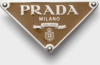 Prada Enameled-metal belt buckle