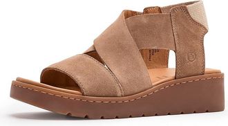 Born Kirby Womens Wedge Shoes Taupe : 10 M, Leather/Suede