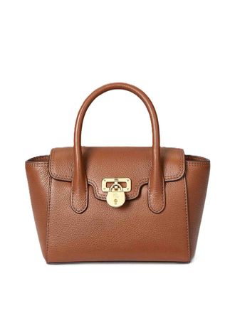 Lauren Ralph Lauren Tnnr sm schl-satchel-small-luxe pebble lthr