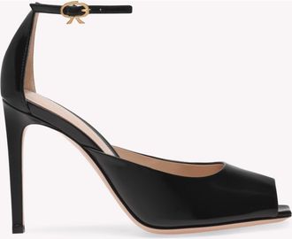 Gianvito Rossi Ethel Sandal in Black Nappa at Nordstrom, Size 38.5