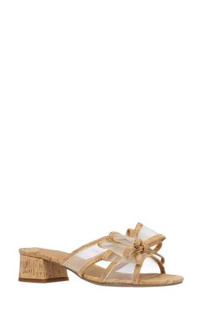 J. Rene&eacute; Finola Block Heel Sandal - Multiple Widths Available in Natural/Gold at Nordstrom, Size 10.5
