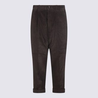 Ami Dark Grey Cotton Pants