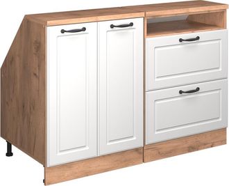 Vicco Conjunto De Armarios Para Techo Inclinado Rion, Blanco Casa De Campo, 120 Cm Lote De 2 Carcasas De Armario 60 Cm De Profundidad, Vicco