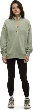 tentree Finlayson 1/4 Zip in Light Moss at Nordstrom, Size X-Small