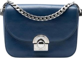 Prada Pre-owned Cross Body Bags, female, Blue, Size: ONE SIZE Pre-owned The Arcade Crossbody Bag
