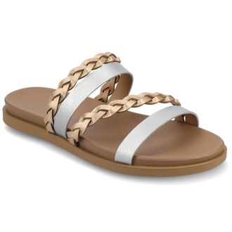 Journee Collection Women & apos;s Colette Medium and Wide Width Flat Sandals