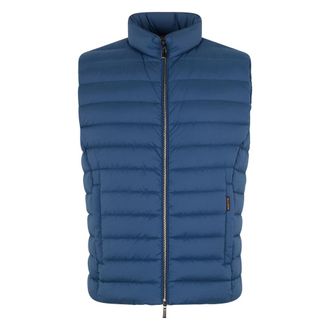 Moorer Jassen, Heren, Blauw, M, Polyester, Mouwloze Gilet