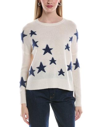 Alberta Ferretti Dropped-Shoulder Cashmere Sweater