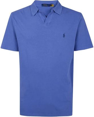 Ralph Lauren Tops, Heren, Blauw, XL, Katoen, Polo shirt met logo