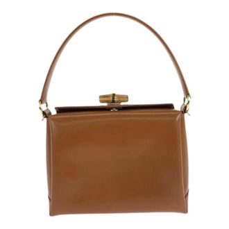Gucci Pre-owned Handbags, female, Brown, Size: ONE SIZE Pre-owned Vintage Handbag
